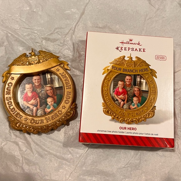 Hallmark Other - Hallmark “Our Hero” Photo Ornament